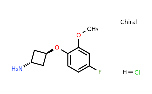 1630906-51-2 | trans-3-(4-Fluoro-2-methoxyphenoxy)cyclobutanamine hydrochloride