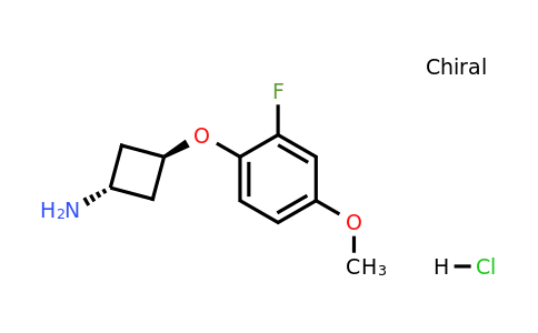 1630907-23-1 | trans-3-(2-Fluoro-4-methoxyphenoxy)cyclobutanamine hydrochloride