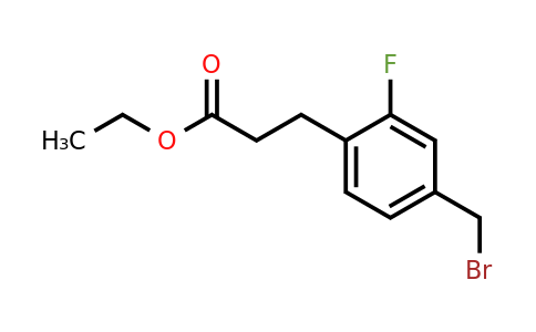 1632245-48-7 | Ethyl 4-(bromomethyl)-2-fluorophenylpropanoate