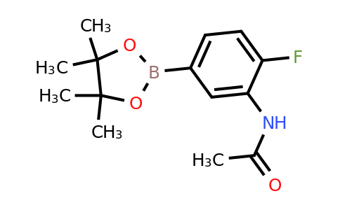 1638329-59-5 | N-(2-Fluoro-5-(4,4,5,5-tetramethyl-1,3,2-dioxaborolan-2-yl)phenyl)acetamide