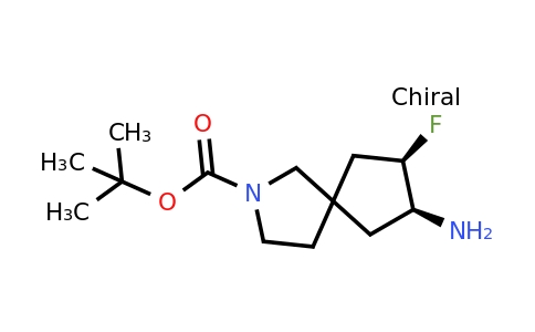 1638757-71-7 | Cis-8-amino-7-fluoro-2-aza-spiro[4.4]nonane-2-carboxylic acid tert-butyl ester