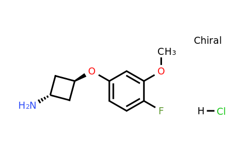 1638759-81-5 | (1R,3r)-3-(4-fluoro-3-methoxyphenoxy)cyclobutanamine hydrochloride
