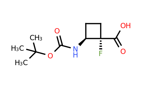 1639454-74-2 | trans-2-{[(tert-butoxy)carbonyl]amino}-1-fluorocyclobutane-1-carboxylic acid