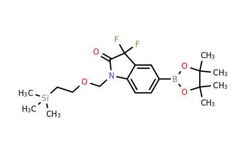 1639957-31-5 | 3,3-Difluoro-5-(4,4,5,5-tetramethyl-1,3,2-dioxaborolan-2-yl)-1-((2-(trimethylsilyl)ethoxy)methyl)indolin-2-one