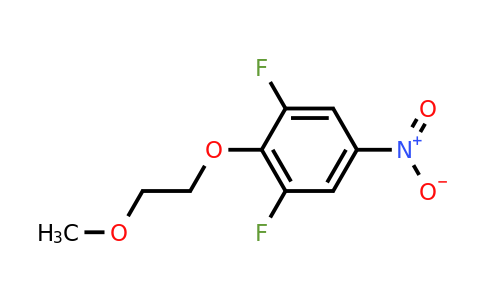 1643967-95-6 | 1,3-Difluoro-2-(2-methoxyethoxy)-5-nitrobenzene