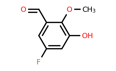1645963-41-2 | 5-Fluoro-3-hydroxy-2-methoxybenzaldehyde