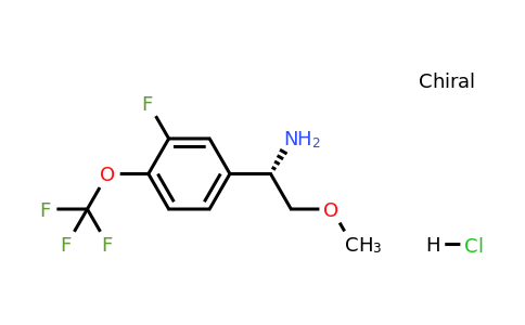 1646543-17-0 | (S)-1-(3-Fluoro-4-(trifluoromethoxy)phenyl)-2-methoxyethan-1-amine hydrochloride