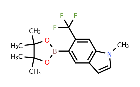 1649953-48-9 | 1-Methyl-5-(4,4,5,5-tetramethyl-1,3,2-dioxaborolan-2-yl)-6-(trifluoromethyl)-1H-indole