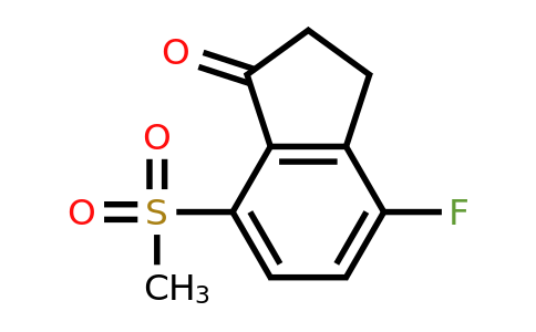 1672665-29-0 | 4-Fluoro-7-(methylsulfonyl)-2,3-dihydro-1H-inden-1-one