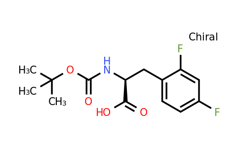 167993-00-2 | (S)-2-((tert-Butoxycarbonyl)amino)-3-(2,4-difluorophenyl)propanoic acid