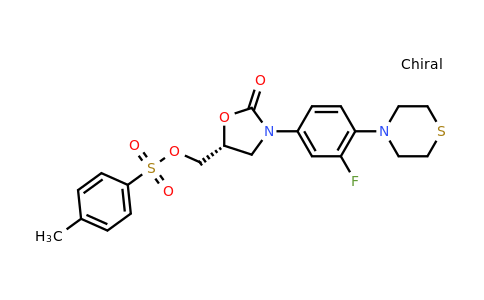 168828-73-7 | (R)-(3-(3-Fluoro-4-thiomorpholinophenyl)-2-oxooxazolidin-5-yl)methyl 4-methylbenzenesulfonate