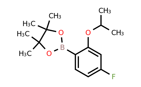 1688656-87-2 | 2-(4-fluoro-2-isopropoxyphenyl)-4,4,5,5-tetramethyl-1,3,2-dioxaborolane