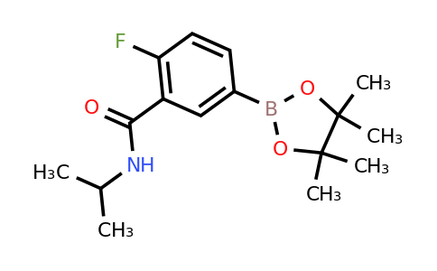 1689511-55-4 | 2-fluoro-N-isopropyl-5-(tetramethyl-1,3,2-dioxaborolan-2-yl)benzamide