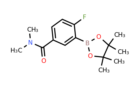 1689511-56-5 | 4-Fluoro-N,N-dimethyl-3-(4,4,5,5-tetramethyl-1,3,2-dioxaborolan-2-yl)benzamide