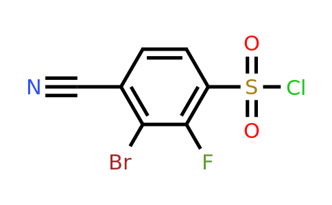 1694593-35-5 | 3-Bromo-4-cyano-2-fluorobenzenesulfonyl chloride