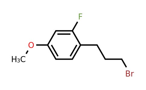 1695249-66-1 | 4-(3-Bromopropyl)-3-fluoroanisole