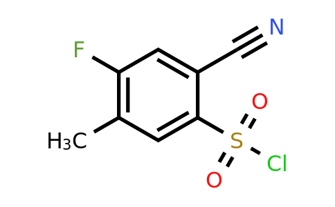 1696885-96-7 | 2-Cyano-4-fluoro-5-methylbenzenesulfonyl chloride