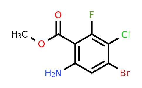 1698028-24-8 | Methyl 6-amino-4-bromo-3-chloro-2-fluorobenzoate