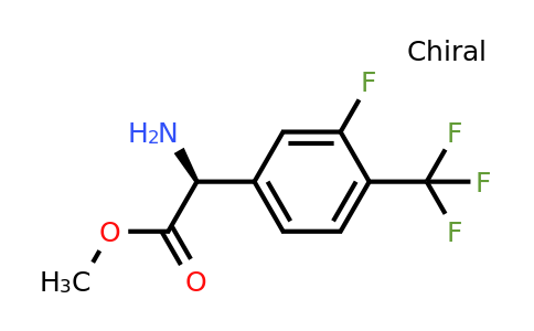 1703927-57-4 | (S)-Methyl 2-amino-2-(3-fluoro-4-(trifluoromethyl)phenyl)acetate