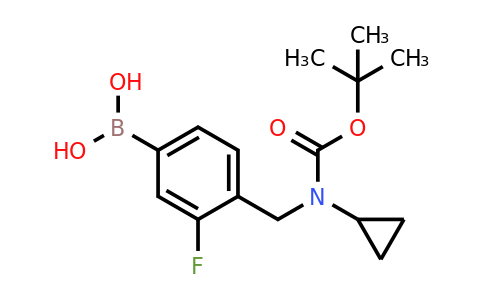 1704064-03-8 | (4-(((tert-butoxycarbonyl)(cyclopropyl)amino)methyl)-3-fluorophenyl)boronic acid