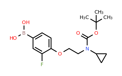 1704064-17-4 | (4-(2-((tert-butoxycarbonyl)(cyclopropyl)amino)ethoxy)-3-fluorophenyl)boronic acid