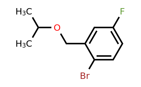 1704065-29-1 | 1-Bromo-4-fluoro-2-(isopropoxymethyl)benzene