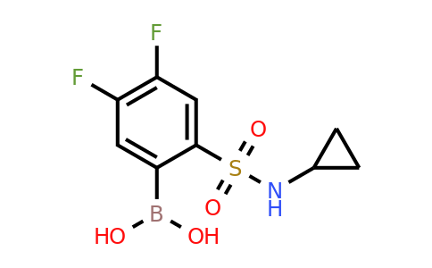 1704066-93-2 | (2-(N-cyclopropylsulfamoyl)-4,5-difluorophenyl)boronic acid