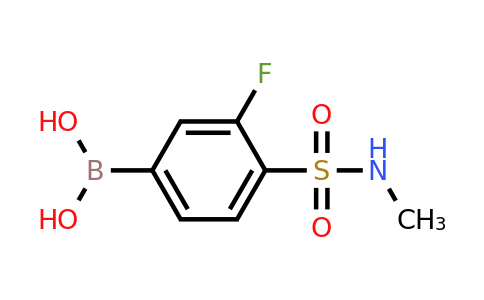 1704095-91-9 | (3-fluoro-4-(N-methylsulfamoyl)phenyl)boronic acid