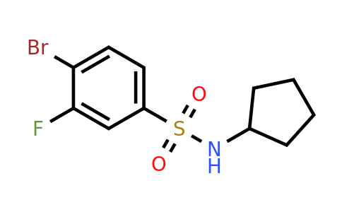 1704096-16-1 | 4-Bromo-n-cyclopentyl-3-fluorobenzenesulfonamide