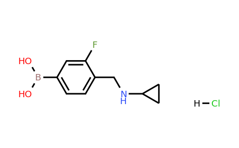 1704096-25-2 | (4-((cyclopropylamino)methyl)-3-fluorophenyl)boronic acid hydrochloride
