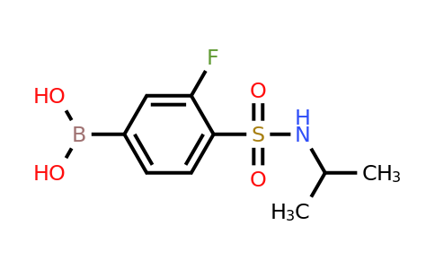 1704096-35-4 | (3-fluoro-4-(N-isopropylsulfamoyl)phenyl)boronic acid