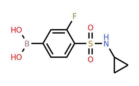1704096-55-8 | (4-(N-cyclopropylsulfamoyl)-3-fluorophenyl)boronic acid