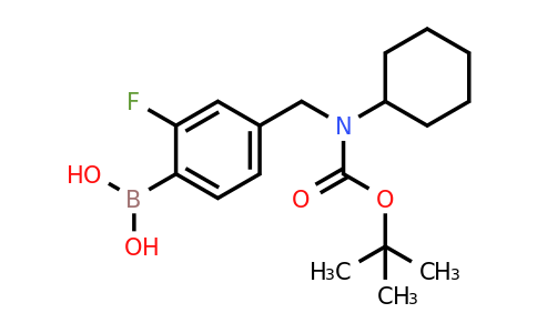 1704097-11-9 | (4-(((tert-butoxycarbonyl)(cyclohexyl)amino)methyl)-2-fluorophenyl)boronic acid