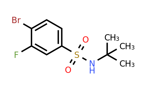 1704097-17-5 | 4-Bromo-n-(tert-butyl)-3-fluorobenzenesulfonamide