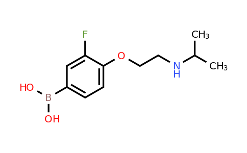 1704097-40-4 | (3-fluoro-4-(2-(isopropylamino)ethoxy)phenyl)boronic acid