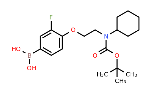 1704097-41-5 | (4-(2-((tert-butoxycarbonyl)(cyclohexyl)amino)ethoxy)-3-fluorophenyl)boronic acid