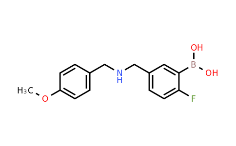 1704121-17-4 | (2-Fluoro-5-(((4-methoxybenzyl)amino)methyl)phenyl)boronic acid