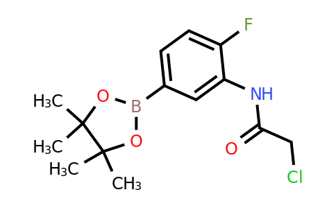 1704121-19-6 | 2-Chloro-N-(2-fluoro-5-(4,4,5,5-tetramethyl-1,3,2-dioxaborolan-2-yl)phenyl)acetamide