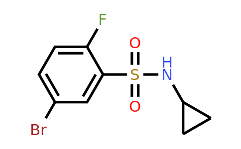 1704121-60-7 | 5-Bromo-N-cyclopropyl-2-fluorobenzenesulfonamide