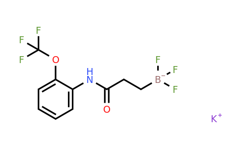 1705578-34-2 | potassium trifluoro(3-oxo-3-((2-(trifluoromethoxy)phenyl)amino)propyl)borate