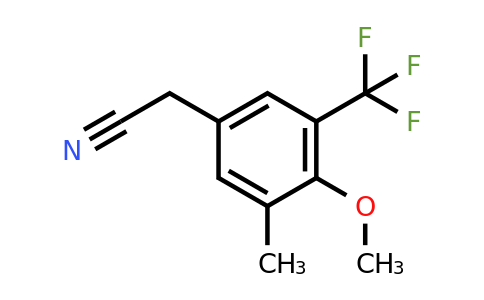 1706430-20-7 | 2-(4-Methoxy-3-methyl-5-(trifluoromethyl)phenyl)acetonitrile
