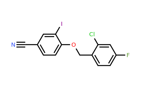 1706430-98-9 | 4-((2-Chloro-4-fluorobenzyl)oxy)-3-iodobenzonitrile