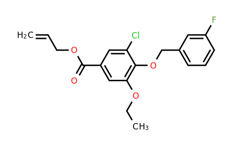 1706443-00-6 | Allyl 3-chloro-5-ethoxy-4-((3-fluorobenzyl)oxy)benzoate