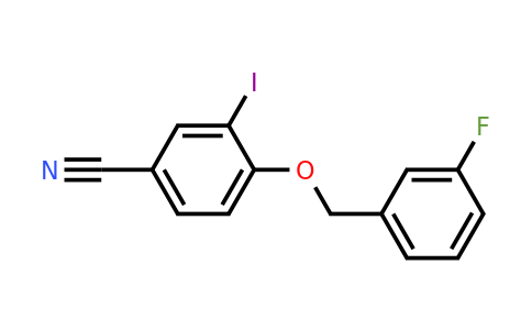 1706445-12-6 | 4-((3-Fluorobenzyl)oxy)-3-iodobenzonitrile