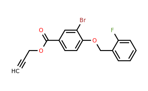 1706445-25-1 | Prop-2-yn-1-yl 3-bromo-4-((2-fluorobenzyl)oxy)benzoate