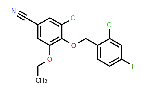 1706445-49-9 | 3-Chloro-4-((2-chloro-4-fluorobenzyl)oxy)-5-ethoxybenzonitrile