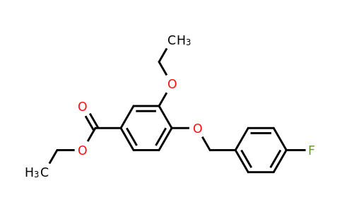 1706445-65-9 | Ethyl 3-ethoxy-4-((4-fluorobenzyl)oxy)benzoate