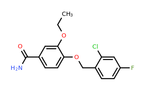 1706445-70-6 | 4-((2-Chloro-4-fluorobenzyl)oxy)-3-ethoxybenzamide
