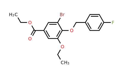 1706447-31-5 | Ethyl 3-bromo-5-ethoxy-4-((4-fluorobenzyl)oxy)benzoate