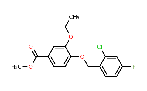 1706450-37-4 | Methyl 4-((2-chloro-4-fluorobenzyl)oxy)-3-ethoxybenzoate